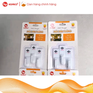 Móc dán tường siêu chắc chắn 3 vuông - Hofaco HPG08