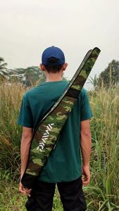 Tas Pancing Fiber Selempang Ukuran 80/100/120 Cm Muat 1-2 Joran Pancing