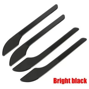 4Pcs/Set ABS Carbon Fiber Car Door Handle Wrap Cover Stickers Accessorie For Tesla Model Y Launch Model 3/Y/3