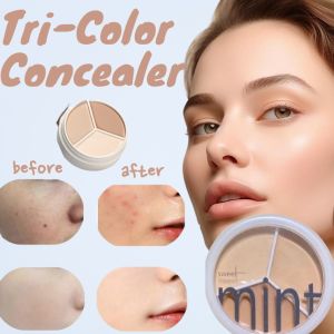 HOT SALE: Tri-Color Flawless Concealer - Moisture Hydrate No Caking Natural Concealer