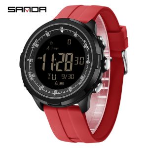 Sanda | SANDA Watches Man Sports LED Digital Wristwatch Multifunctional Luminous Waterproof Date Week Student Electronic Watches