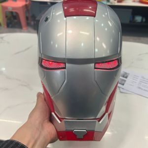 Bandai | Marvel Comics Iron Man Helmet Electric Wearable Mask 1:1 Automatic Opening And Closing Model Characters Adult Toys Birthday Gift