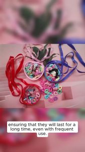 New Trend Hair Tie/Rope for Kids - Stylish and Fun Flair for Outfits. With the cute case design. Hair Accessories