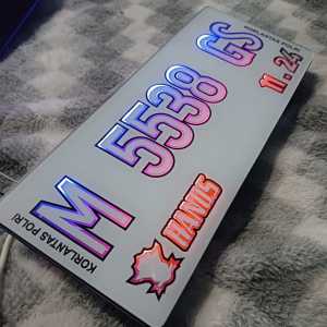 Plat Motor Custom LED: Desain & Aksesoris