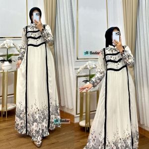 gamis set hijab ceruty full furing