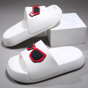 Mens Summer Trendy Outdoor Sports Beach Thick Bottom Anti-slip Wear-resistant Slippers Couple Matching Casual Slip-ons