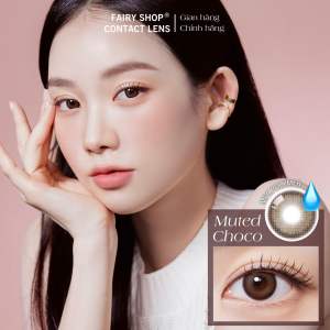 Kính Áp Tròng Cao Cấp Muted Choco 14.2 mm - FAIRY SHOP CONTACT LENS chất liệu MPC polymer cận 0 đến 8 độ