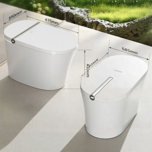 SSWW | Water Pressure Free Smart Toilet Automatic First-Class Water Efficiency Foot Sensing Foam