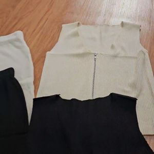 [7 Queen] Stelan Rok Lidya Rajut Import - Oneset Fashion Wanita - Stelan Import - Stelan Rok