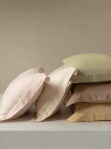 shui yang | Solid Color Flannel Cotton Adult Pillowcase One Pair
