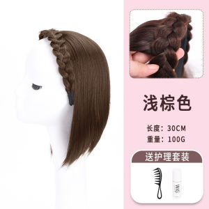 Wig Hair Hoop Top Hairpiece Invisible Additional Hair Volume Handy Gadget Back Head Cover Gray Hair Hair Supplementing Piece Integrated Half Headgear