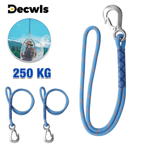 60 cm Swing Hanging Rope Professional Stainless Steel Hook And Loop Home Hammock Hanging Rope Tool Safe Load-bearing 250kg