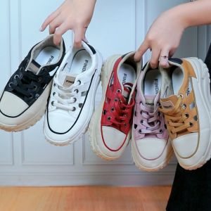 FINDME 36-40 SHAY SEPATU SNEAKERS WANITA MINIMAL DESIGN GAYA MODEREN DEWASA REMAJA KEREN BAHAN PU IMPORT