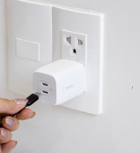 Sạc nhanh BOOST↑CHARGE PRO GaN Belkin 65W - 2 cổng USB-C PD 3.0 PPS WCH013 (tương thích iPhone 15) Bảo Hành Điện Tử 2 Năm - Lazada