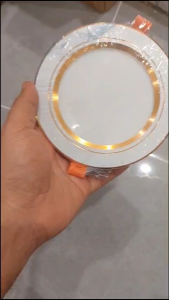 12w/110 viền vàng 3 MÀU đèn mắt trâu âm trầnled 12w