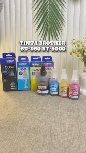 1 Set 4 Warna Tinta Brother Refill 108ml BTD60BK 48.5ml BT5000 Cyan Magenta Yellow Untuk Printer DCP T300 T500W T700W T800W T310 T510W T710W T810W
