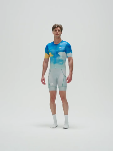 ÁO NAM NGẮN TAY CloudPulse Blue chính hãng MONTON 2025 - vải cực mịn thoáng khí và hút ẩm tốt