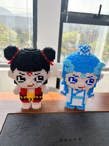 Large NaZha Building Blocks Decorative Handmade Living Room Difficulty Puzzle Gift for Boys And Girls Hi-Color Assembly Blocks