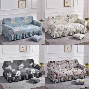 1/2/3/4 Seater Sofa Covers Stretch Floral Couch Cover Washable Furniture Protector L-shaped Corner Sofa Skirt Sofa Slipcovers
