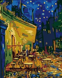 KAYOU | Oil Painting by Number Kit Van Gogh Landscape Scenery Art Canvas Wall Art for Adults DIY Home Decor Gift