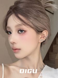 Personalized Design Metal Dragon Shape Clip-On Earrings Integrated Zodiac Dragon Ear Studs Cold Style Trendy Fashion Jewelry