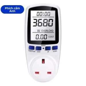 Đồng Hồ Đo Điện Kỹ Thuật Số Với Đèn Nền Trắng Thiết Bị Theo Dõi Điện Năng Tiêu Thụ Đồng Hồ Đo Điện Áp Đồng Hồ Đo Dòng Điện Thiết Bị Kiểm Tra Ổ Cắm Để Giám Sát Năng Lượng Gia Đình