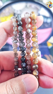 Collectors Grade Skeletal Sunstone Bracelet (Black Gold / Devilish Black Hole Silver Sheen)