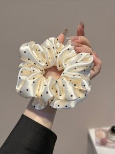 V.C.I | French Satin Dots High Elastic Hair Band