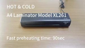 New Eurocode《EU》 Hot/Cold Laminator A3/A4 10 Lamination Bags for Home/Office/Classroom Hot/Cold Lamination