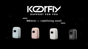 KOORFLY M8 MINI Wireless Lavalier Microphone for iPhone/Android with Lightning/USB C - 2 TX+2 RX+charging case - Mini Lapel Mic with Noise Cancellation - Clip on and record for 40H perfect for Smartphone audio & video