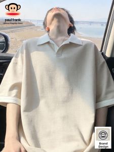 Paul Frank | Contrast Color Fake Two-Piece Polo Shirt Thin Loose Short Sleeve