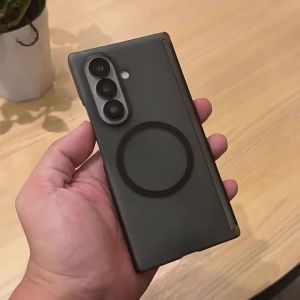 Luxury Matte Hinge Case for Samsung Galaxy Z Fold 7 6 5 4 8 Ultra zfold Magnetic Transparent Frosted Shockproof Ultra Slim Cover