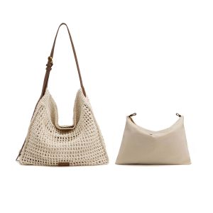 Belle | Large Capacity Woven Vacation Tote Bag