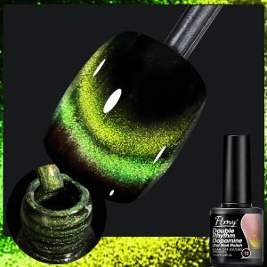 Sơn Móng Tay Dạng Gel 7ML Dopamine Double Light Cats Eye Trong Suốt Bóng Mượt Có Hiệu Ứng Ánh Sáng Đen Dành Cho Móng Tay
