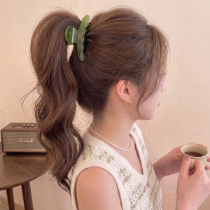 MENGWU | Elegant Olive Green Small Hair Clamp