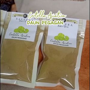 DAUN PEGAGAN BUBUK ORIGINAL / TEH DAUN PEGAGAN MURNI 100% REMPAH JSR ALAMI KUALITAS PREMIUM uk. SACHET