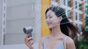 HOSWN Fan พัดลมพกพา 2.0ชาร์จเร็ว ปรับระดับได้ 100 ระดับ พัดลมมือถือ Turbo รอบสูง ชาร์จ USB พัดลมมือถือ Digital Display