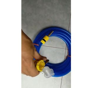 Bộ Vòi Rửa Xe Tưởi Cây Tăng Áp Vệ Sinh Nhà Cữa Sân Vườn Ống Lưới Dài Từ 3M - 40m Tùy Chọn Chiều Dài. Có Thế Điều Chính Nước Và Khóa Nước