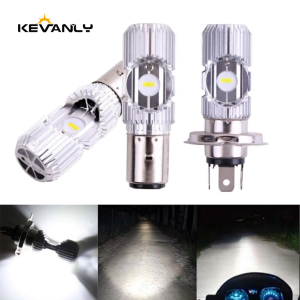 1pc H4 BA20D High Quality LED Moto H6 Motorcycle Headlight Bulbs Hi Lo Lamp Christmas Decorative Light for Motorcycl 12-80V