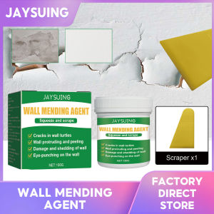 Jaysuing Waterproof Wall Mending Agent Wall Crack Repair Renovation White Household Putty Powder Moisture-Proof Mold Proof Coating Wall Mending Agent Leak-Trapping Drywall Hole Peeling Gap Repair Paint Valid Mouldproof Quick-Drying Restore Wall Repair