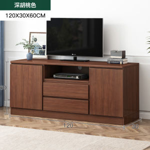 TV Cabinet Modern Imitation Solid Wood Small Apartment High Cabinet TV Stand Living Room Storage Cabinet Light Luxury Bedroom Combination Wall Cabinet