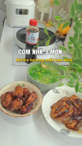 Nước tương mật hoa dừa organic Sokfarm dòng chuyên nấu chai 1 lít vị umami tự nhiên
