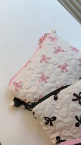 LITTLE DAISY | Lucas Mini Pouch Coquette / Dompet Aesthetic Premium / Tas Penyimpanan Lipstick / Tas mini penyimpanan Multifungsi Pouch Charger