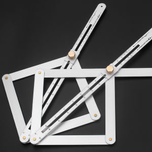 มัลติฟังก์ชั่นอลูมิเนียมอัลลอยด์ไม้บรรทัดมุมสําหรับตัดเพดานการวัดงานไม้เครื่องมือ Miter สแควร์เครื่องมือวัดมุม