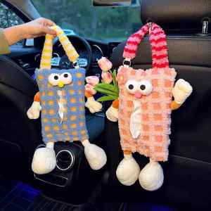 FUNNYDEER | Hanging Cartoon Monster Car Tissue Box