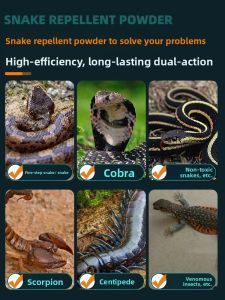 MONLEYTA | Long-Lasting Outdoor Yard Snake Repellent Powder Waterproof Rainproof Sulfur Insecticide Pest Control Household Garden Tool