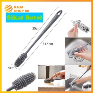 Sikat Pembersih Botol Gagang Panjang Sikat Gelas Botol Bahan Silikon