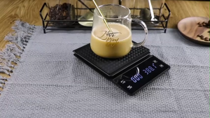 Gemilai 3kg/0.1g high-precision coffee weighing scale electronic scale with timer intelligent kitchen food scale portable baking scale LCD display electronic scale