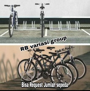 paddock parkir sepeda 4 sepeda  / standar parkir sepeda / bike rack stand