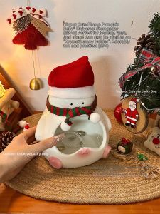 Cute Snowman Christmas Decorative Storage Box